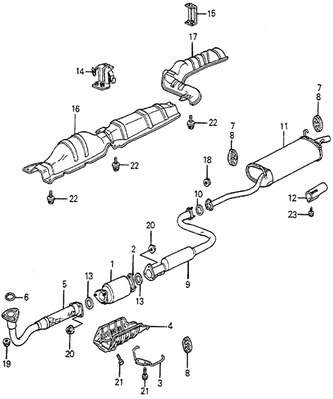 Electrical/Exhaust/Heater/Fuel/Exhaust System (1) for 1983 Honda ACCORD HATCHBACK #1