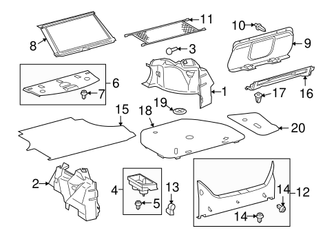 BODY/INTERIOR TRIM - REAR BODY for 2008 Toyota Avalon #1