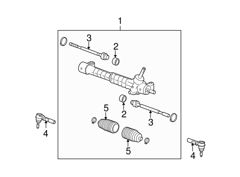 Malibu STEERING GEAR & LINKAGE 2