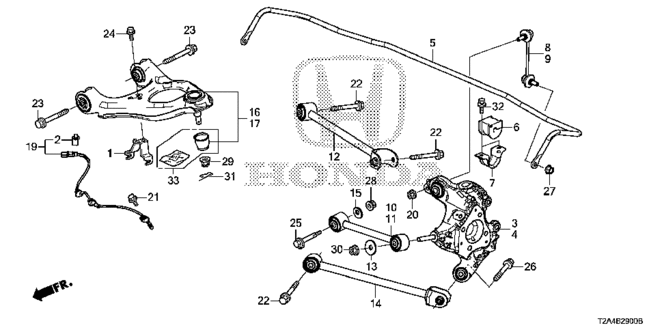 CHASSIS/REAR KNUCKLE for 2013 Honda ACCORD SEDAN #1