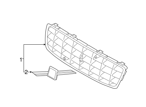 XC70 GRILLE & COMPONENTS