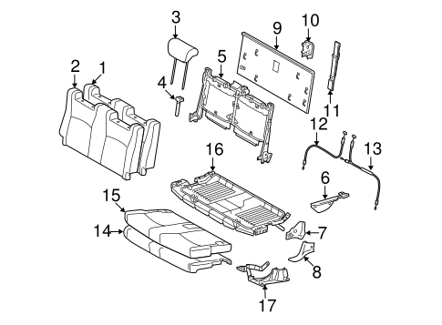 BODY/THIRD ROW SEATS for 2006 Toyota Highlander #1