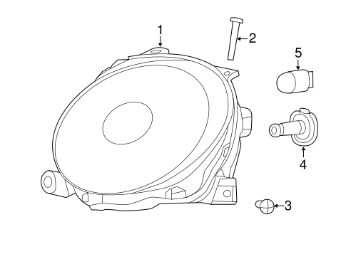 Electrical/Headlamp Components for 2015 Fiat 500 #1