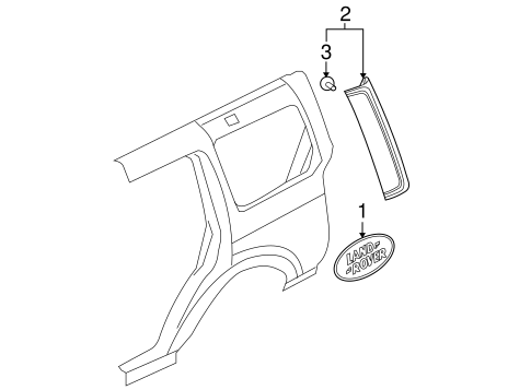 Exterior Trim - Quarter Panel for 2014 Land Rover LR2 #0