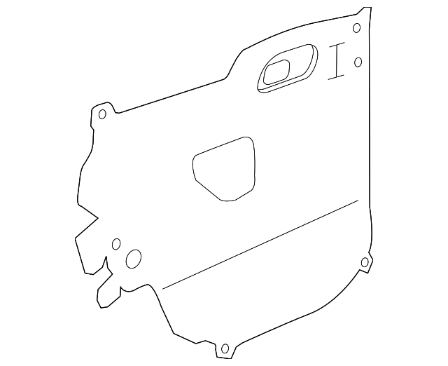 95914295 WATER DEFLECTOR, RIGHT