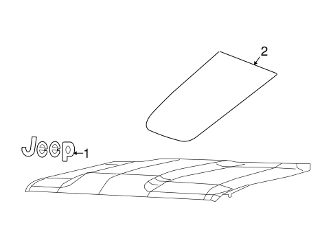 Renegade EXTERIOR TRIM - HOOD