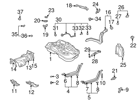 FUEL SYSTEM/FUEL SYSTEM COMPONENTS for 2002 Toyota Highlander #1