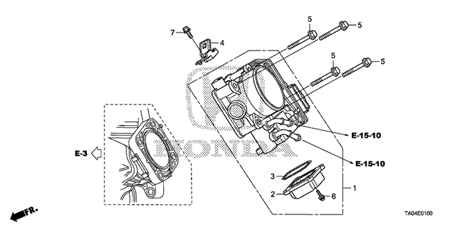 Engine/Throttle Body (L4) for 2010 Honda ACCORD SEDAN #1