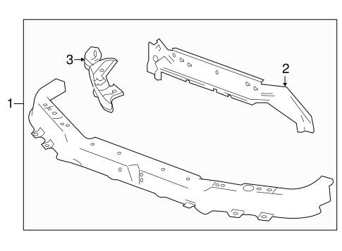 Malibu RADIATOR SUPPORT