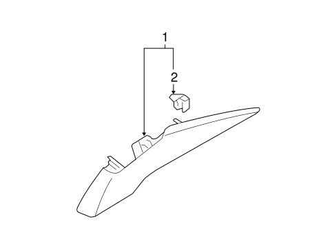 Interior Trim - Quarter Panels for 2010 Nissan Sentra #0