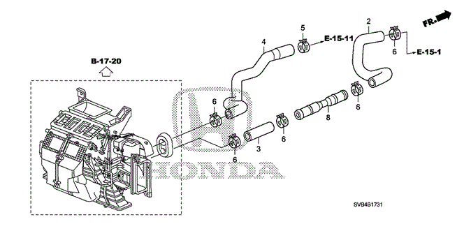 ELECTRICAL / EXHAUST / HEATER / FUEL/WATER HOSE (2.0L) for 2010 Honda CIVIC COUPE #1