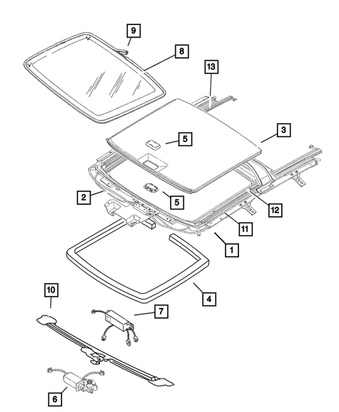 Sunroof for 2002 Dodge Stratus #0