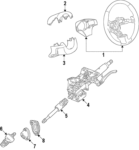 Steering/Steering Wheel for 2019 Buick Regal Sportback #1