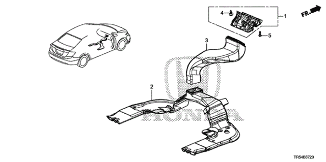 Duct for 2012 Honda Civic #0
