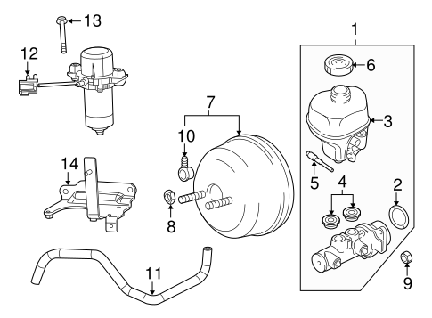 1500 MASTER CYLINDER - COMPONENTS ON DASH PANEL 3