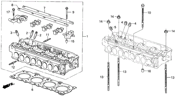 ENGINE/CYLINDER HEAD for 1984 Honda CIVIC SEDAN #1