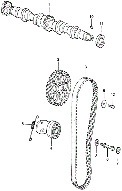ENGINE/CAMSHAFT - TIMING BELT for 1980 Honda ACCORD HATCHBACK #1