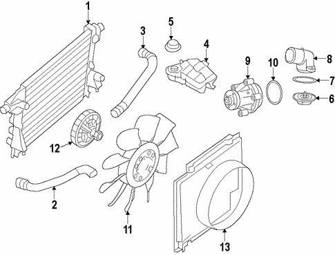 Cooling System/Water Pump for 2009 Ford F-350 Super Duty #1