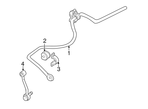 Rear Suspension/Stabilizer Bar & Components for 2005 Ford Explorer Sport Trac #1