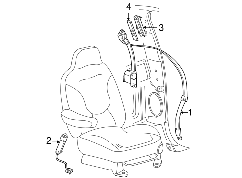 Electrical/Front Seat Belts for 2010 Ford Expedition #1