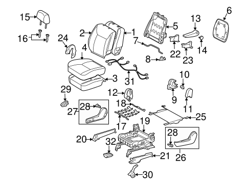 BODY/FRONT SEAT COMPONENTS for 2005 Toyota Sienna #6