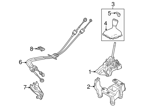 Body/Center Console for 2015 Ford Focus #1