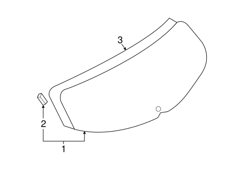 Glass, Windows & Related Components for 2004 Nissan Murano #1