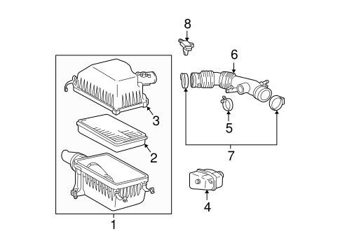 ENGINE/AIR INTAKE for 2003 Toyota Tundra #1
