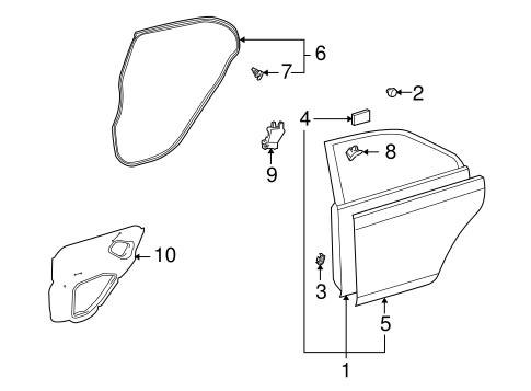 BODY/DOOR & COMPONENTS for 2012 Toyota Corolla #1