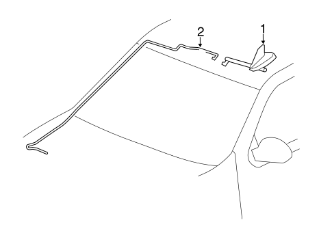 Sierra 2500 HD ANTENNA & RADIO