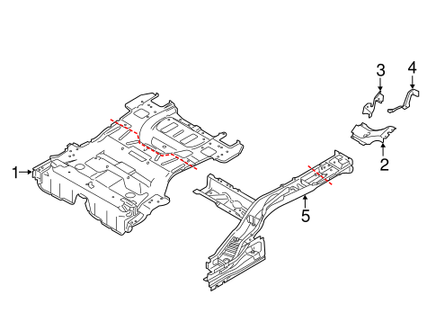 V60 REAR FLOOR & RAILS