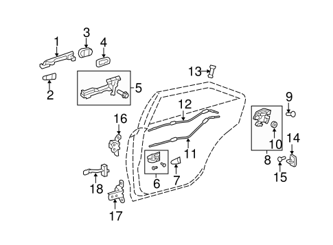 BODY/LOCK & HARDWARE for 2008 Toyota Camry #2