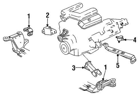 Firebird ENGINE & TRANS MOUNTING