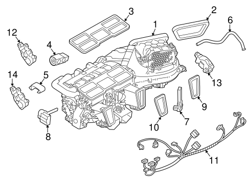 Panamera EVAPORATOR & HEATER COMPONENTS