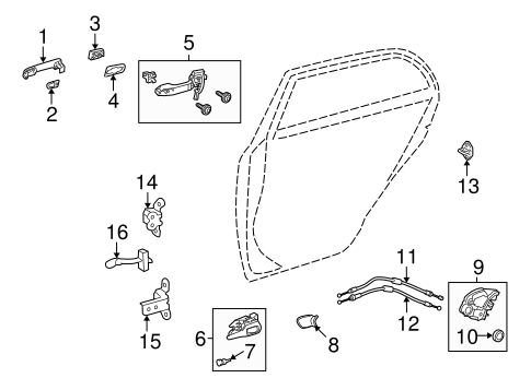ELECTRICAL/REAR DOOR for 2013 Toyota Corolla #2