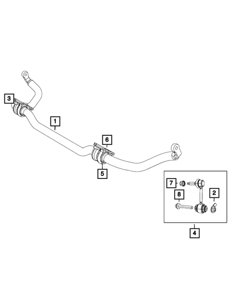 Front Stabilizer Bar for 2016 Jeep Grand Cherokee #0