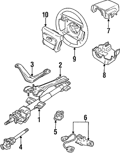 XJS STEERING COLUMN & WHEEL