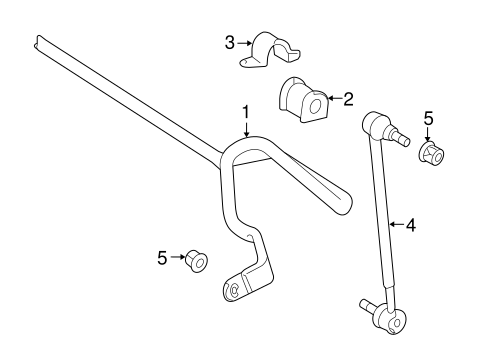 FRONT SUSPENSION/STABILIZER BAR & COMPONENTS for 2010 Toyota Matrix #1