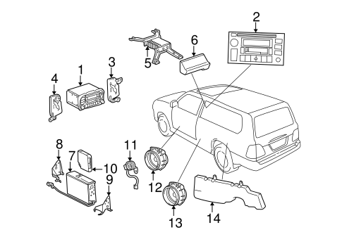 BODY/SOUND SYSTEM for 2003 Toyota Land Cruiser #1