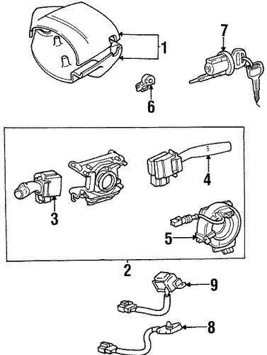 ELECTRICAL/IGNITION LOCK for 1997 Toyota Paseo #1