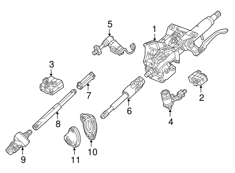 Steering/Steering Column Assembly for 2016 Cadillac ATS #3