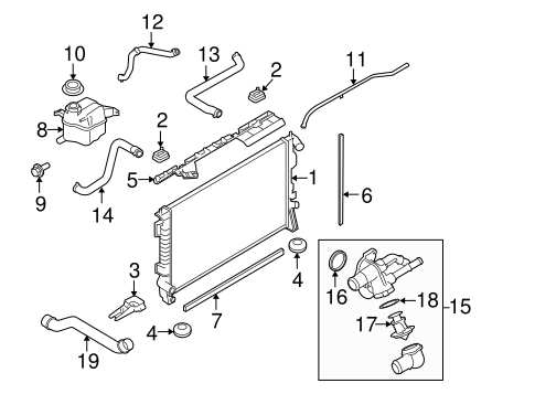 Cooling System/Radiator & Components for 2013 Ford Flex #2