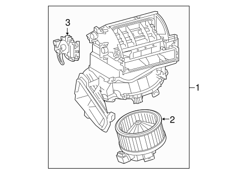 HVAC/BLOWER MOTOR & FAN for 2016 Scion iM #1