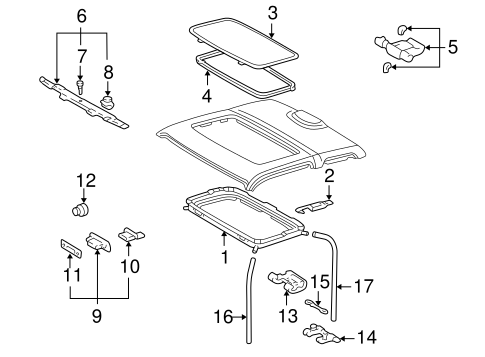 BODY/SUNROOF for 1998 Toyota Tacoma #1