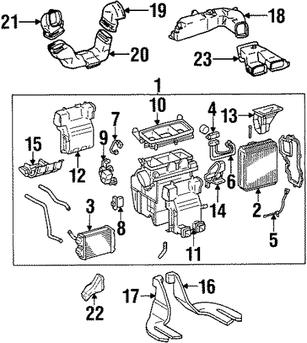 HVAC/HEATER for 1997 Toyota Avalon #1