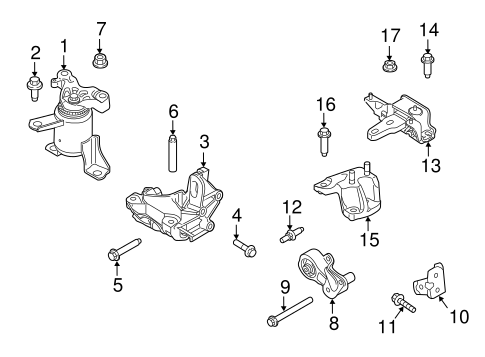 Fiesta ENGINE & TRANS MOUNTING
