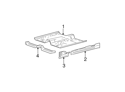 Floor & Rails for 2004 Ford Taurus #0