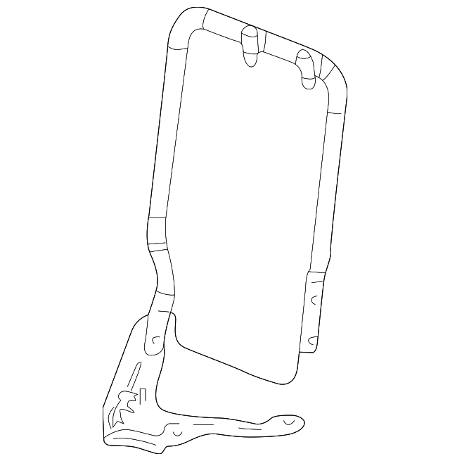 22726006 Деталь SEAT BACK FRAME, RIGHT