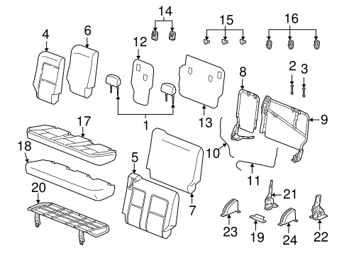Vue REAR SEAT COMPONENTS