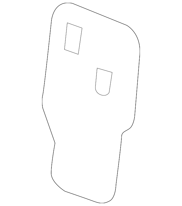15288854 Деталь SEAT BACK PANEL, RIGHT